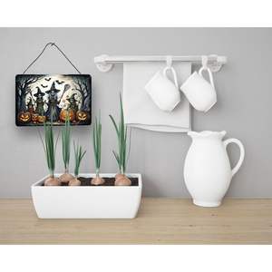 Multicolor NEW Halloween Witches Wall Hanging Prints Spooky Aluminum <b>Metal</b> <b>Sign</b> for Kitchen Bar Bathroom Home Decor 8HX12W - Product Image 3