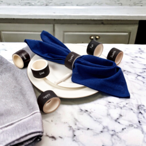 Napkin Ring Modern Design Napkin Ring for Wedding Dining <b>Table</b> Handicraft <b>Top</b> Quality <b>Resin</b> Inlay Napkin Ring for Tableware - Product Image 5