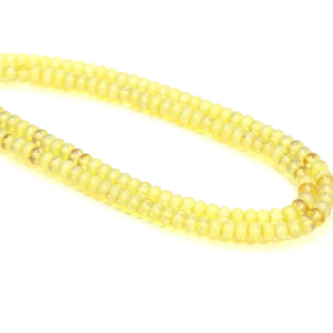 Hermosas cuentas de cuarzo transparente en tono amarillo dorado, forma redonda y lisa, cuentas de cuarzo de 7-8 mm, cuentas de piedras preciosas lisas, cuentas para joyería artesanal. - Product Image 4