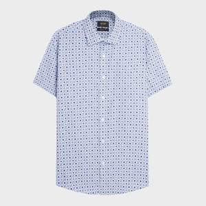 Aristino เสื้อเชิ้ตผ้าฝ้ายพิมพ์ลาย100% ของผู้ชาย Product-1SS071AZ ต่อต้านริ้วรอยและระบายอากาศ - Product Image 1