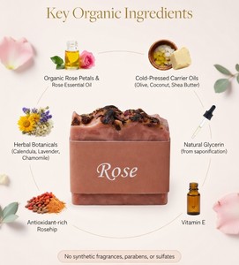 Handmade cold process <b>soap</b> natural organic vegan moisturizing essential oil bath bar for daily gentle skincare free sample - Product Image 2