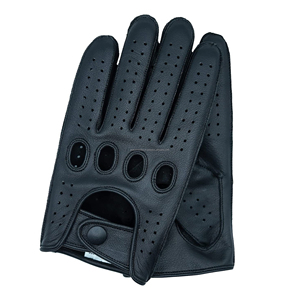 Gants de conduite en cuir marron, gants de course de haute qualité faits à la main, service de logo personnalisé OEM au prix d'usine, gants en cuir pour homme - Product Image 3