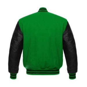 Blouson universitaire en cuir véritable de haute qualité, personnalisé ODM/OEM, pour hommes et femmes, style baseball universitaire, collection 2025 - Product Image 4