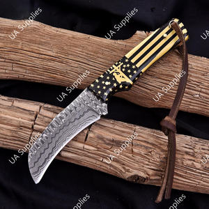 Cuchillo de Acero de Damasco con Hoja Fija Tipo Razor Sharp, para Camping, Caza, Viajes y Senderismo, Personalizable OEM/ODM - Product Image 2