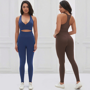 Leggings taille haute avec empiècements en maille, couleur unie violet, respirants, en Spandex et Polyester, pour le yoga – Nouveau design - Product Image 6