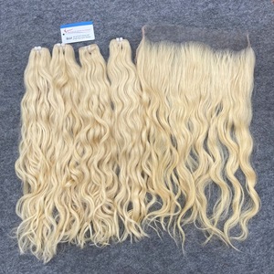 Produit le plus vendu Couleur # Lace frontal ondulée 613 en cheveux humains vietnamiens, prix abordable, sans perte ni nœuds - Product Image 1