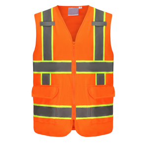 Gilet de sécurité réfléchissant haute visibilité CLASSE 2, imperméable, avec logo personnalisé, ensemble de 10 pièces pour la sécurité sur les chantiers - Product Image 1