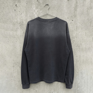 เสื้อยืดแขนยาวทรงโอเวอร์ไซส์ลายกราฟิกเปลวไฟสไตล์วินเทจสตรีทแวร์ยูนิเซ็กส์ผ้าฝ้ายกรันจ์ขายส่ง - Product Image 2