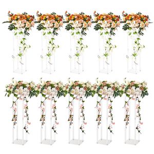 10 Pezzi Supporti per Fiori da Matrimonio in Acrilico Laminato da 23,6 Pollici, Centrotavola Geometrici per Esposizione Floreale - Product Image 1