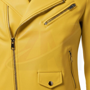 Chaqueta de cuero para mujer de diseño fabricado en fábrica, precio económico, con logo impreso personalizado, al por mayor. - Product Image 5