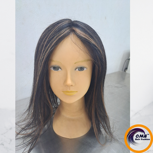 Cabello humano Remy largo para peluca con encaje frontal, encaje HD transparente, doble densidad, pre-arrancado, gorra pequeña, sin pegamento, marca OME para mujer - Product Image 2