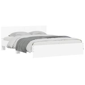 Cadre de lit en bois d'ingénierie blanc avec tête de lit, taille 59,06 x 78,74 pouces - Product Image 3