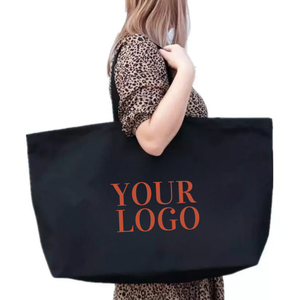 Machine washable everyday large carry <b>bag</b> made of 100% cotton with custom design for <b>storage</b>, marketing & travel - Product Image 2