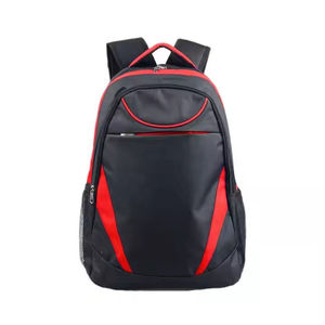 Black <b>Nylon</b> <b>Backpack</b> White Stripe Sporty Style Four Seasons Use Large Capacity School Business Travel Bag Waterproof Anti-Theft - Product Image 3