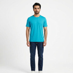 T-shirts pour hommes les plus vendus, en coton épais, blancs, unis, décontractés, surdimensionnés, personnalisables pour l'été - Product Image 5