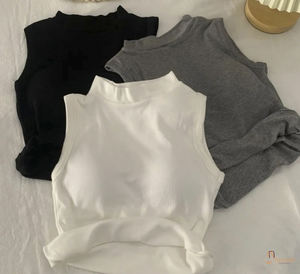 Camisetas sin Mangas Casuales de Color Sólido para Adolescentes - Product Image 2