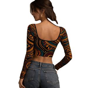 Élégant Ensemble Assorti Respirant et Léger, Imprimé Africain, Blouse Sans Manches et Pantalon Taille Haute Ample pour Femme - Product Image 2