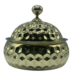 Handmade Arabic Calligraphy Stainless Steel Hot Pot Casserole Dish Metal Food Warmer Serving Pot for Home Hotel & <b>Table</b> Decor - Product Image 3