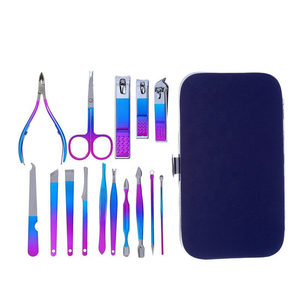 OEM Manicure <b>Pedicure</b> Set Stainless Steel Chiropody Instruments Multi Color Nail Art <b>Tools</b> Private Label - Product Image 1