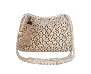 Bolso de Mano de Verano Estilo Bohemio de Primera Calidad, Bolso de Macramé para Mujer, Bolso de Paja Tejido, Bolso de Playa de Verano - Product Image 1