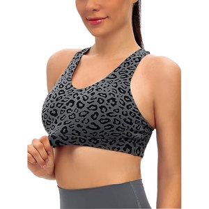 Solid Trader Dynamic Fit <b>Compression</b> Sports Wear Seamless High Elasticity Workout Active <b>Top</b> Everyday Training Fitness Bra - Product Image 5