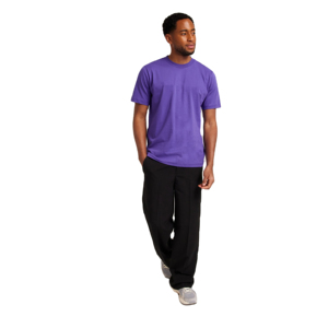 Polyester/Cotton Knitted Men's <b>Short</b> Sleeve O-Neck Solid Regular Fit Breathable Anti-wrinkle Quick Dry Customized Logo T-Shirt - Product Image 2