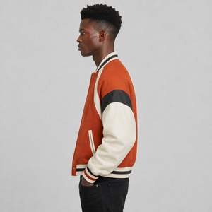 Hot Selling Men Varsity Jacket Custom Logo Soft Comfortable Casual Baseball Bomber Streetwear Varsity Jacket Wholesale - Product Image 2