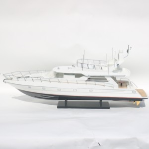 PRINCESS 60 Handcrafted Painted Wooden Modern <b>Yacht</b> Model Freestanding for Home Decor Thanksgiving Gift - Product Image 1