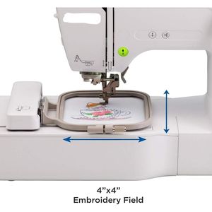 เครื่องปักผ้า PE535 พร้อมลายปักในตัว 80 แบบ ตัวอักษร 9 แบบ และพื้นที่ปักขนาด 4" x 4" - Product Image 2