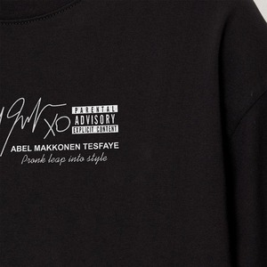 The Weekend Black Oversized <b>T</b>-Shirt With Photo Print <b>Back</b> Design Men's Street Style Short Sleeve O-Neck Jersey Cotton - Product Image 3