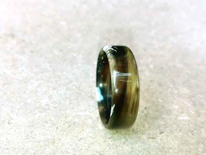 Anillo de Cuerno de Búfalo Pulido, Ecológico, Duradero y Ligero para Hombre y Mujer, Anillo de Dedo de Moda - Product Image 2