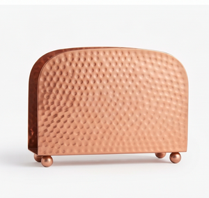 Porta Servilletas de Metal Martillado en Cobre Sólido con Diseño Elegante, Perfecto para Decoración de Mesa y Hogar - Product Image 4