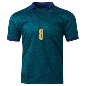 Venta al por Mayor de Camisetas de Fútbol Deportivas Personalizadas de Alta Calidad, Manga Corta, Cuello Alto, Transpirables, 100% Poliéster, Económicas - Product Image 1