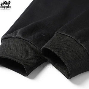 Ensemble de survêtement zippé en molleton technique avec logo personnalisé pour homme, style streetwear décontracté, deux pièces, comprenant un sweat à capuche, en tissu épais imprimé - Product Image 4