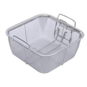 Panier à paner multifonction en acier inoxydable, utilisé pour la panification, la friture, le drainage et les tâches de préparation alimentaire - Product Image 2