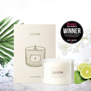 LANJO Sand Wax Candle Making <b>Kit</b>-DIY Scented Customized Scents Holiday Christmas Diwali Eco-Friendly Plant-Based Palm Wax Home - Product Image 5