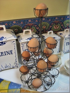 Premium kitchen organiser refined <b>egg</b> storage solution sturdy decorative <b>basket</b> farmhouse kitchen metal <b>basket</b> kitchen decor - Product Image 3