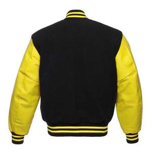 Veste de baseball pour homme, manches 100% cuir, 100% laine de qualité, broderie chenille personnalisée, dernier modèle - Product Image 6