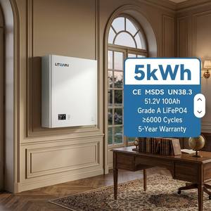 Batería Solar de Pared Litharv <span class=keywords><strong>48V</strong></span> 50Ah 100Ah 150Ah 200Ah 10kWh LiFePO4 para Sistemas Fotovoltaicos - Product Image 1