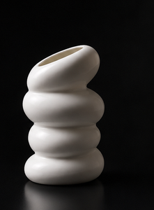 Chunky <b>Bubble</b> Design Metal <b>Vase</b> Texture Casting Desktop Centerpiece Bulk Order Supplier Item Set - Product Image 4