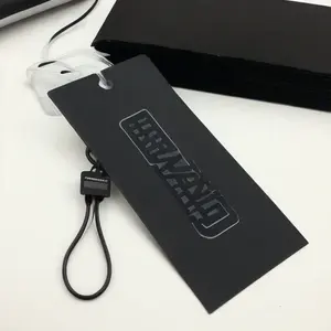 Custom Fashion Printed Embossed <b>Clothing</b> Hang <b>Tags</b> String for Four Seasons Style <b>Clothing</b> Hang <b>Tags</b> with String - Product Image 6