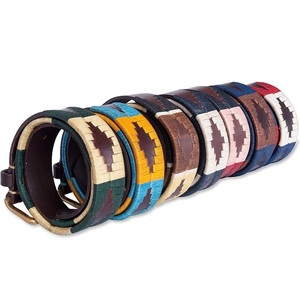 Cinturón de cuero de polo de primera calidad para hombre y niño, con hebilla de pasador de latón, ideal para equitación y golf. - Product Image 1