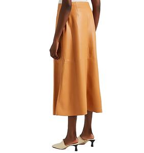 กระโปรงหนังทรงเอ ผู้หญิง ไซส์ใหญ่ ระบายอากาศได้ดี เอวธรรมชาติ เป็นมิตรกับสิ่งแวดล้อม ความยาวระดับเข่า แบบพันรอบตัว สีตามสั่ง ชุดราตรีเซ็กซี่ - Product Image 3