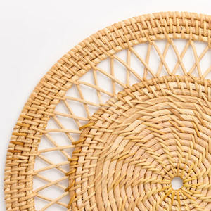 Manteles Individuales de Ratán Natural al por Mayor, Forma Personalizada, Hechos a Mano, Rústicos, Bohemios, Reutilizables, Ecológicos, Elegantes, para Comedor y Hostelería - Product Image 2