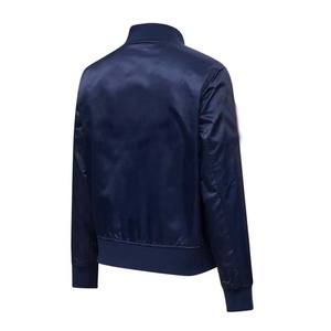 Best Quality American Style Womens Letterman College <b>Baseball</b> <b>Jackets</b> with Custom Logo Lining Colors & Sizes Satin <b>Jacket</b> - Product Image 3