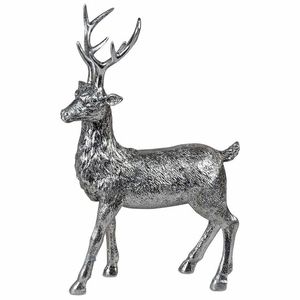 Gold Metal Deer For <b>Christmas</b> Tall <b>Reindeer</b> Figurine Rustic Antlers Elk Statue Holiday Tabletop Decor - Product Image 5