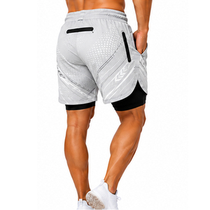 Shorts de bain pour hommes personnalisables, écologiques, imperméables, avec poche zippée, séchage rapide, pour l'été, taille élastique, légers, vente en gros - Product Image 5