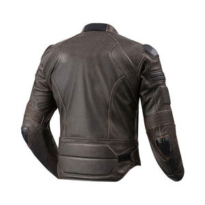 Nuevo diseño 2025 chaqueta de moto de cuero genuino chaqueta de carreras de alta calidad hombres clásico invierno ciclismo equipo de talla grande motocicleta - Product Image 5
