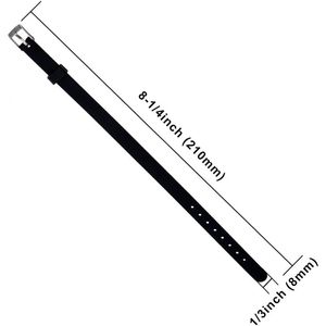 Pulseras de Silicona Ecológicas de 8mm, 20 Piezas, Correas Ajustables para Moda y Deportes, para Manualidades, 2025 - Product Image 1