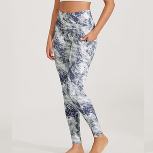 Leggings de yoga de cintura alta de último diseño para verano, lisos, para chicas, marca OEM, precio bajo, gran venta, leggings para damas. - Product Image 6